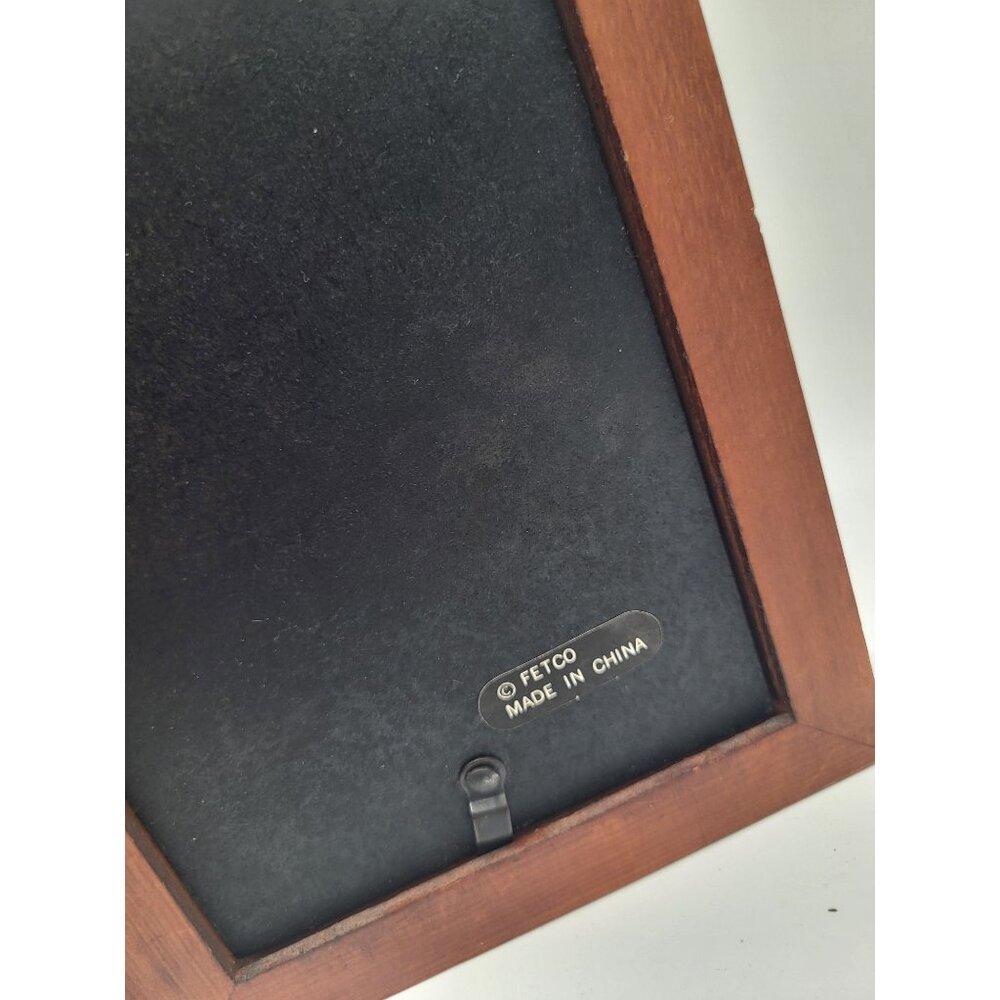 FETCO Tri-Fold Warren Kimble Wood Golf Picture Frame Holds 4x6 Folk Art - Picture 8 of 11